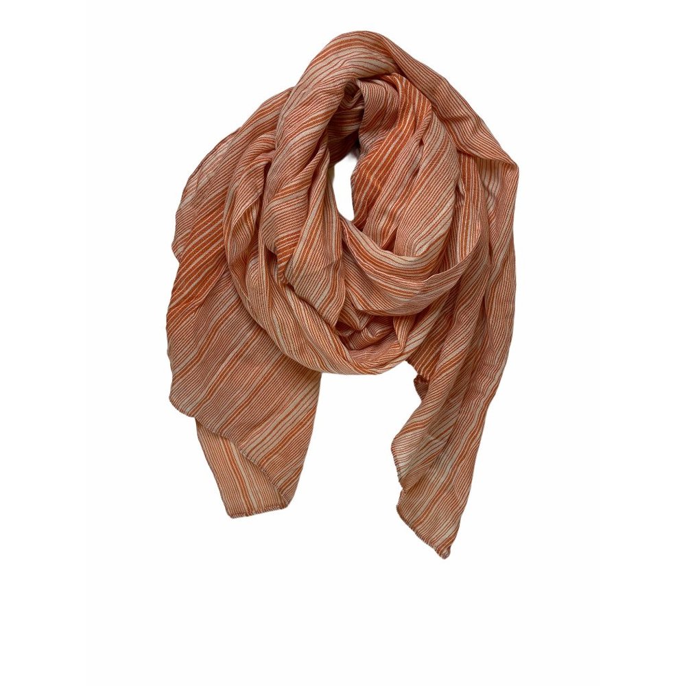 Tickled Pink | Awning Stripe Scarf | Orange